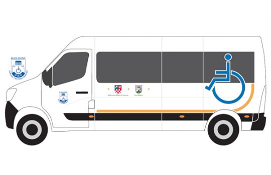 SVEČANA INAUGURACIJA NOVOG KOMBI VOZILA S PODIZNOM RAMPOM UDRUGE TJELESNIH INVALIDA BJELOVAR